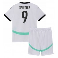 Camiseta Austria Marcel Sabitzer #9 Visitante Equipación para niños Eurocopa 2024 manga corta (+ pantalones cortos)